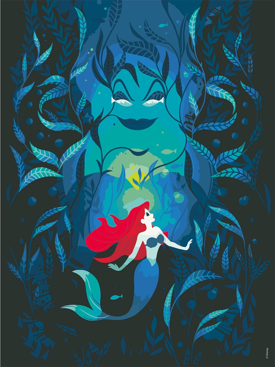 CreArt Disney Ariel and Ursula Malen nach Zahlen