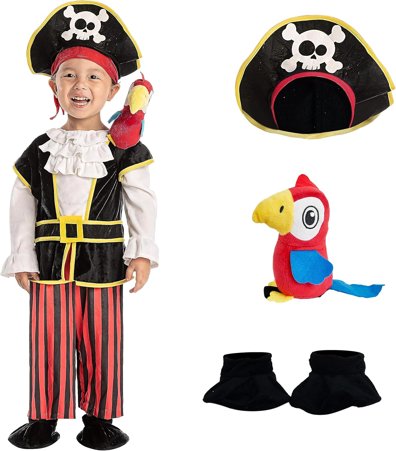 Piratenkostüm für Kleinkinder, Toddler (3-4 yrs)