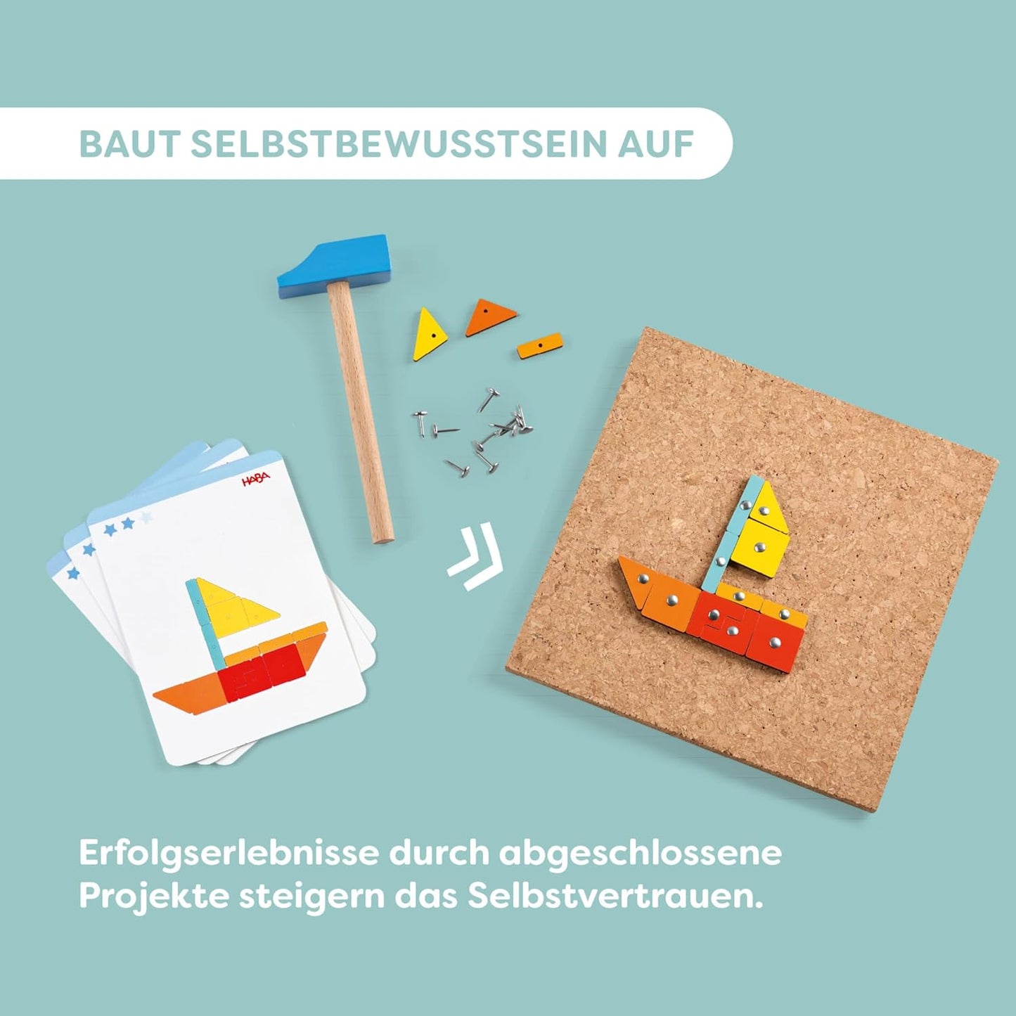Hammer-Nagelspiel Geo Formen