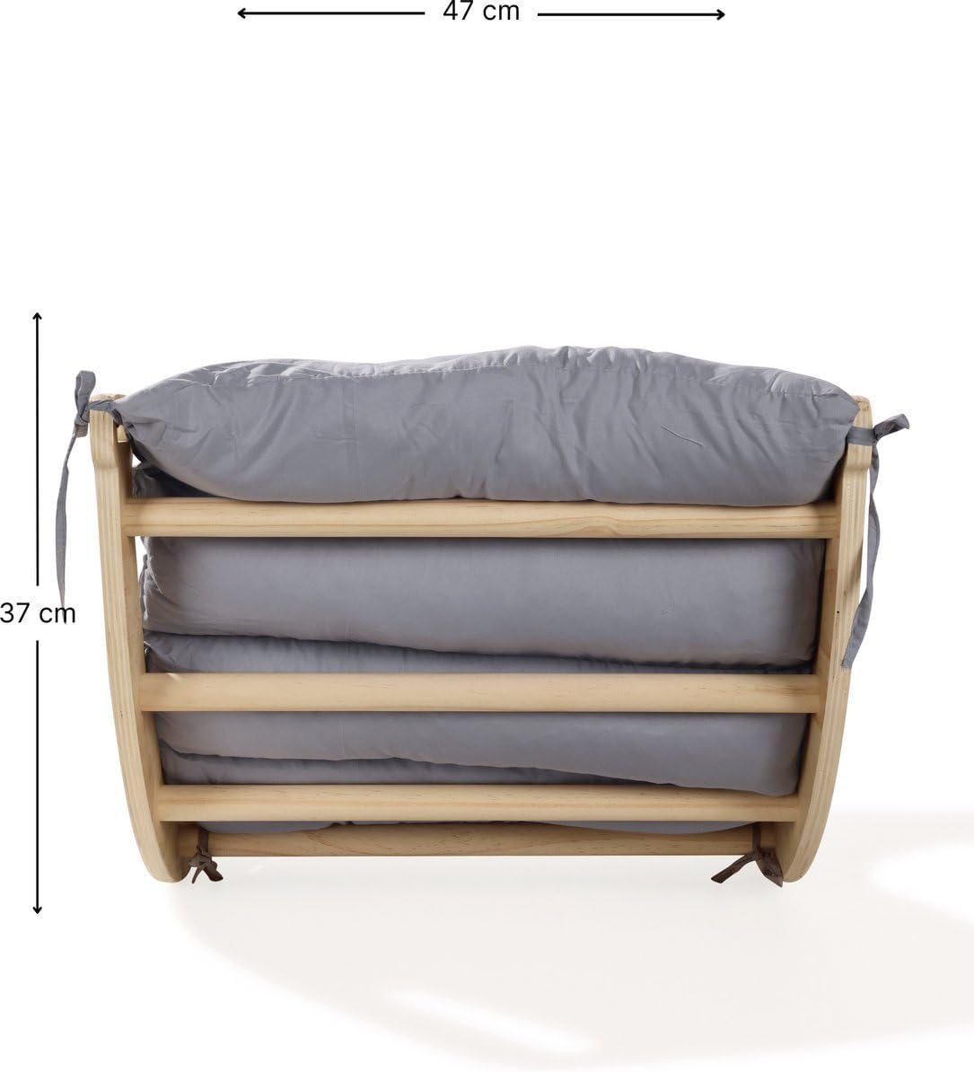 Mini-Kletterbogen mit Kissen, Grau 78x47x37 cm