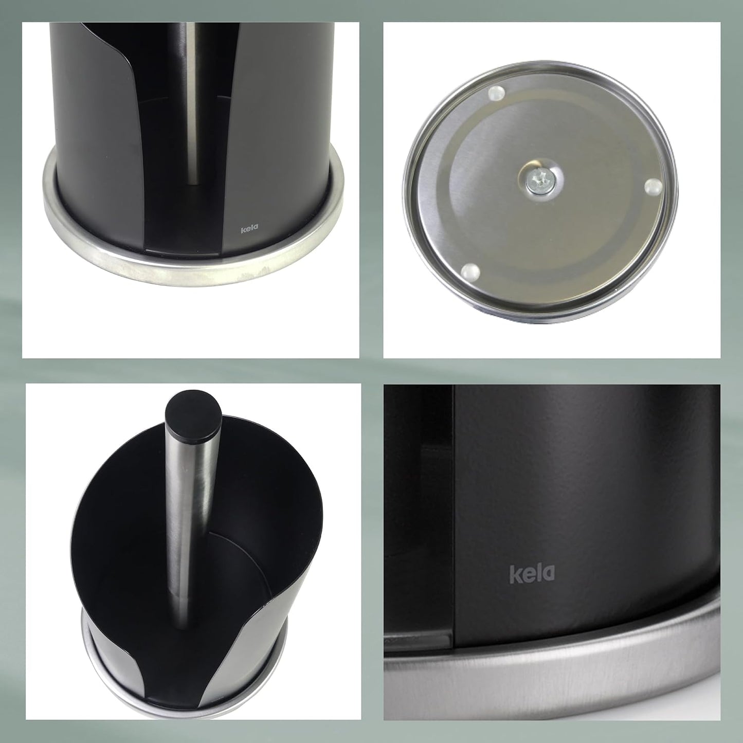 Küchenrollenhalter Stella, Schwarz