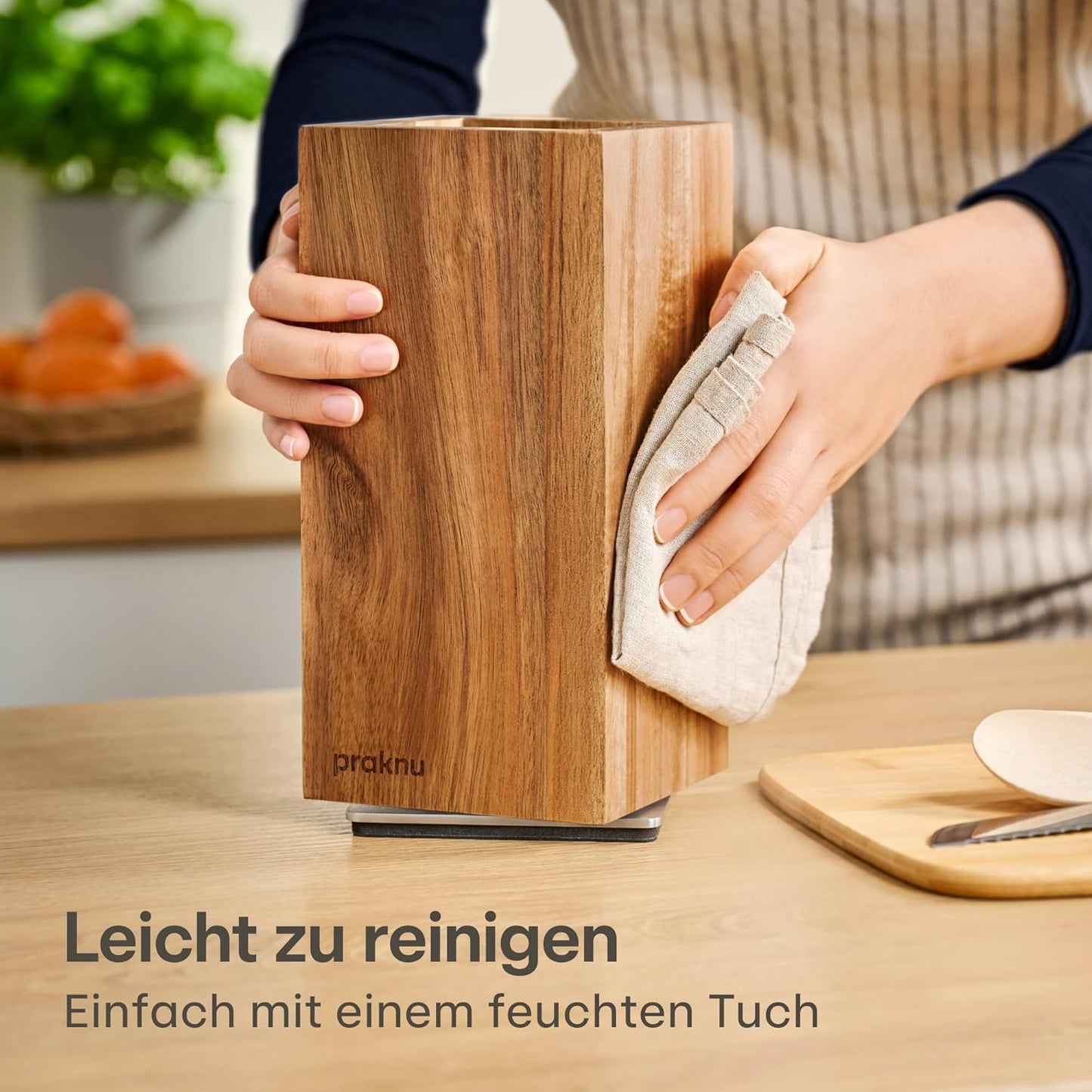 Magnetischer Messerblock aus Akazienholz