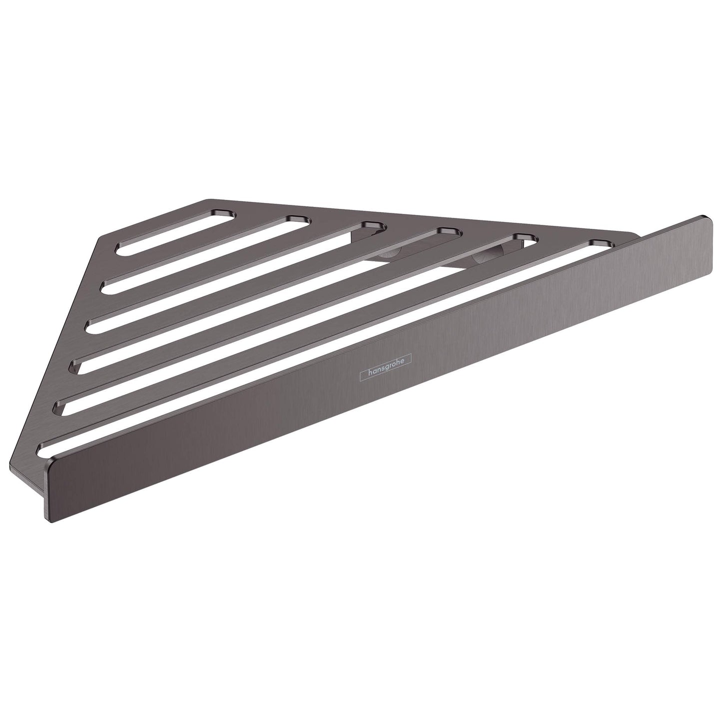 AddStoris Duschablage Eckregal, Brushed Black Chrome Korb