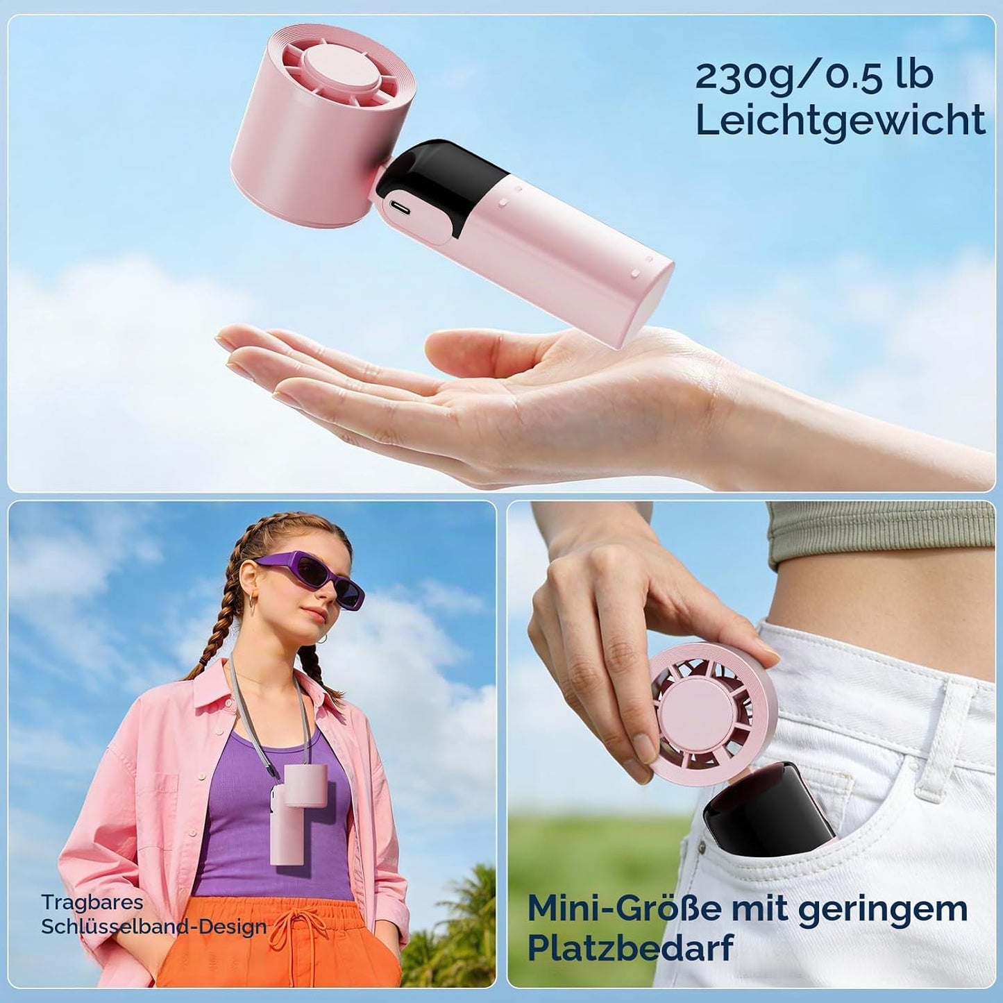 Tragbarer Mini-Ventilator, Medium