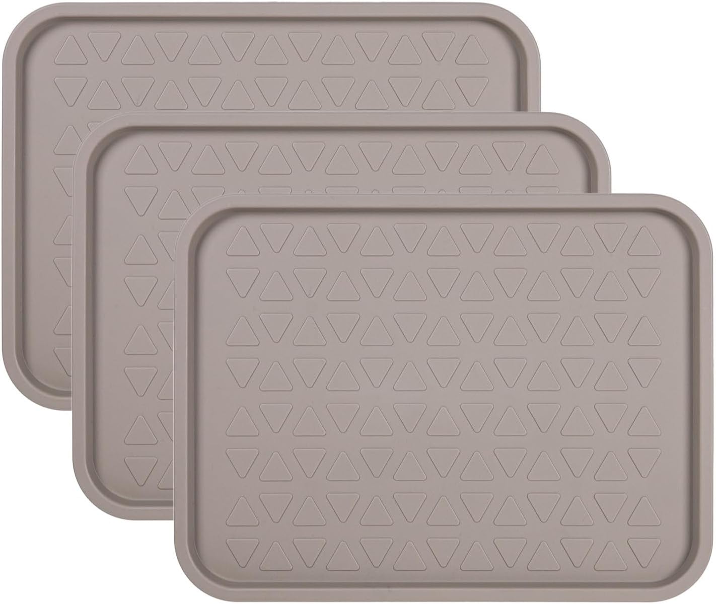 3-teiliges Schuhabtropfschalen-Set, Beige 38 x 50 cm 3 Stück