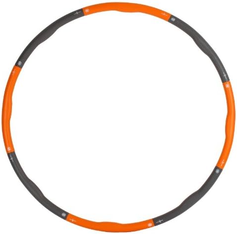 Hula-Hoop-Reifen für Erwachsene, Weight Hoop 1,5kg (orange, grau)