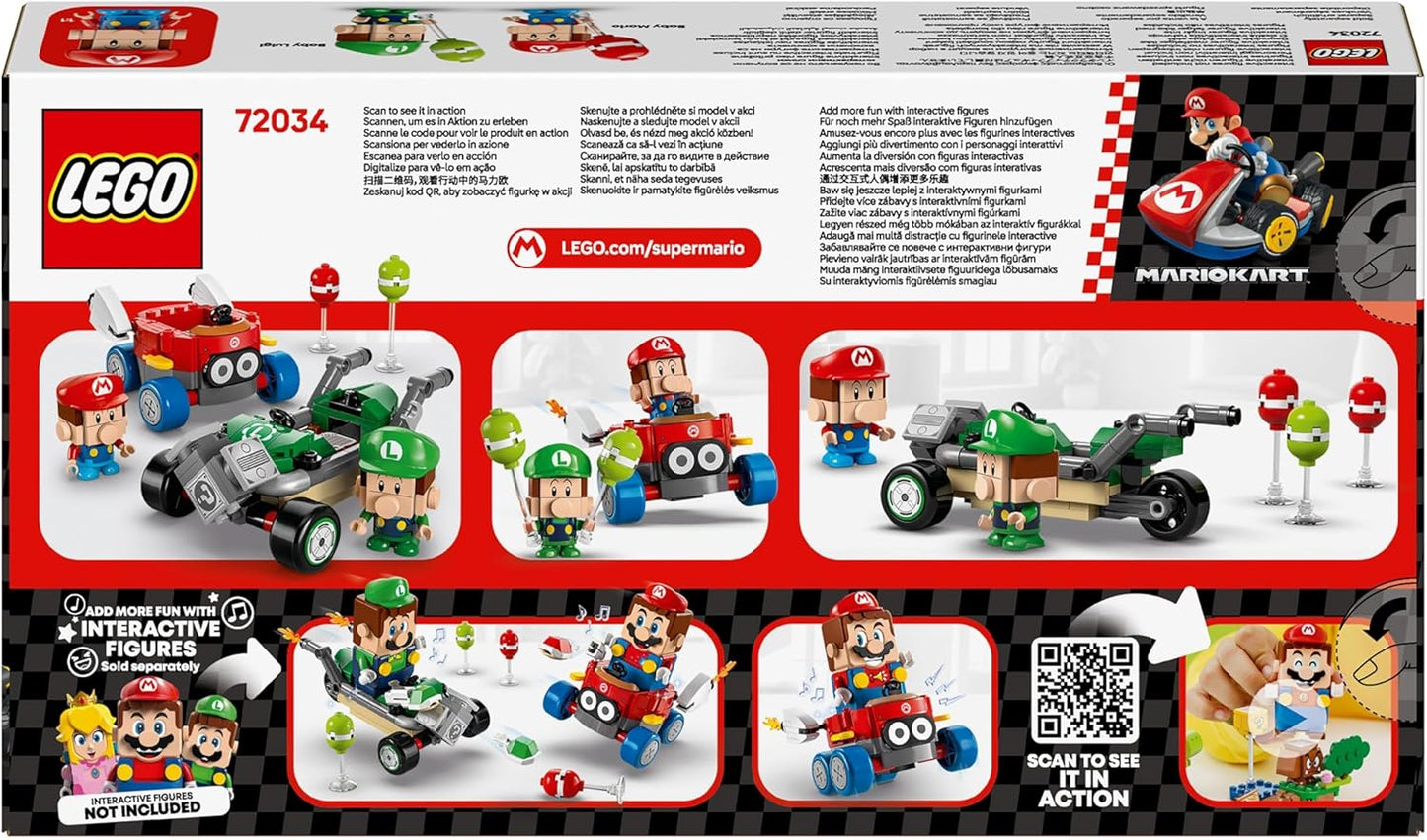 Mario Kart Baby Mario vs. Baby Luigi