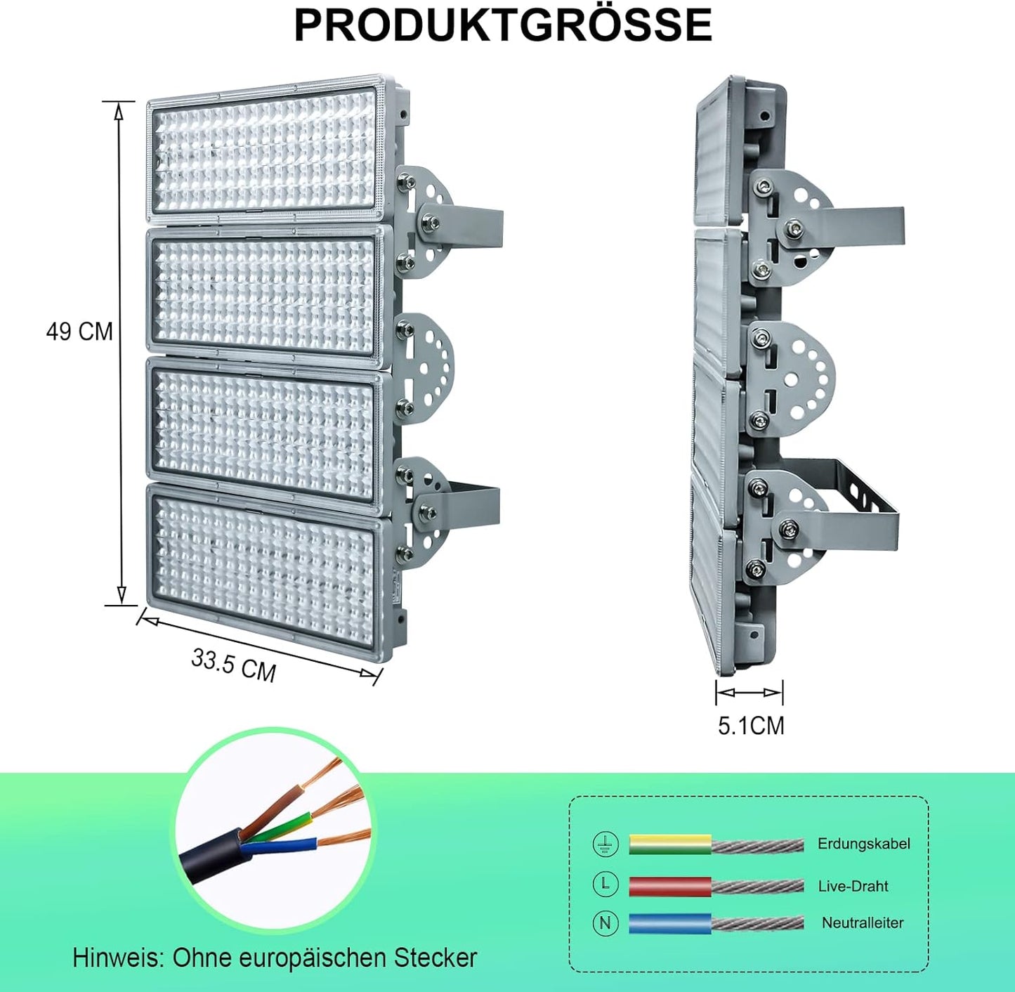 Flutlichtstrahler, 400W-3000K