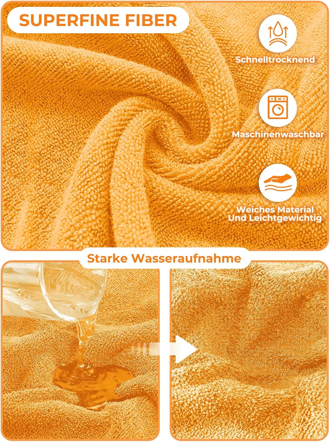 Verstellbarer Hundebademantel, L Orangenfarbe Löwe