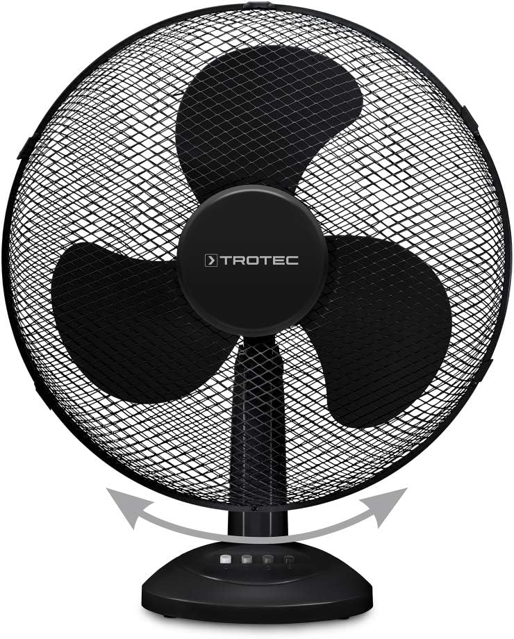 TVE 18 Tischventilator, Schwarz, 40 cm - 90°