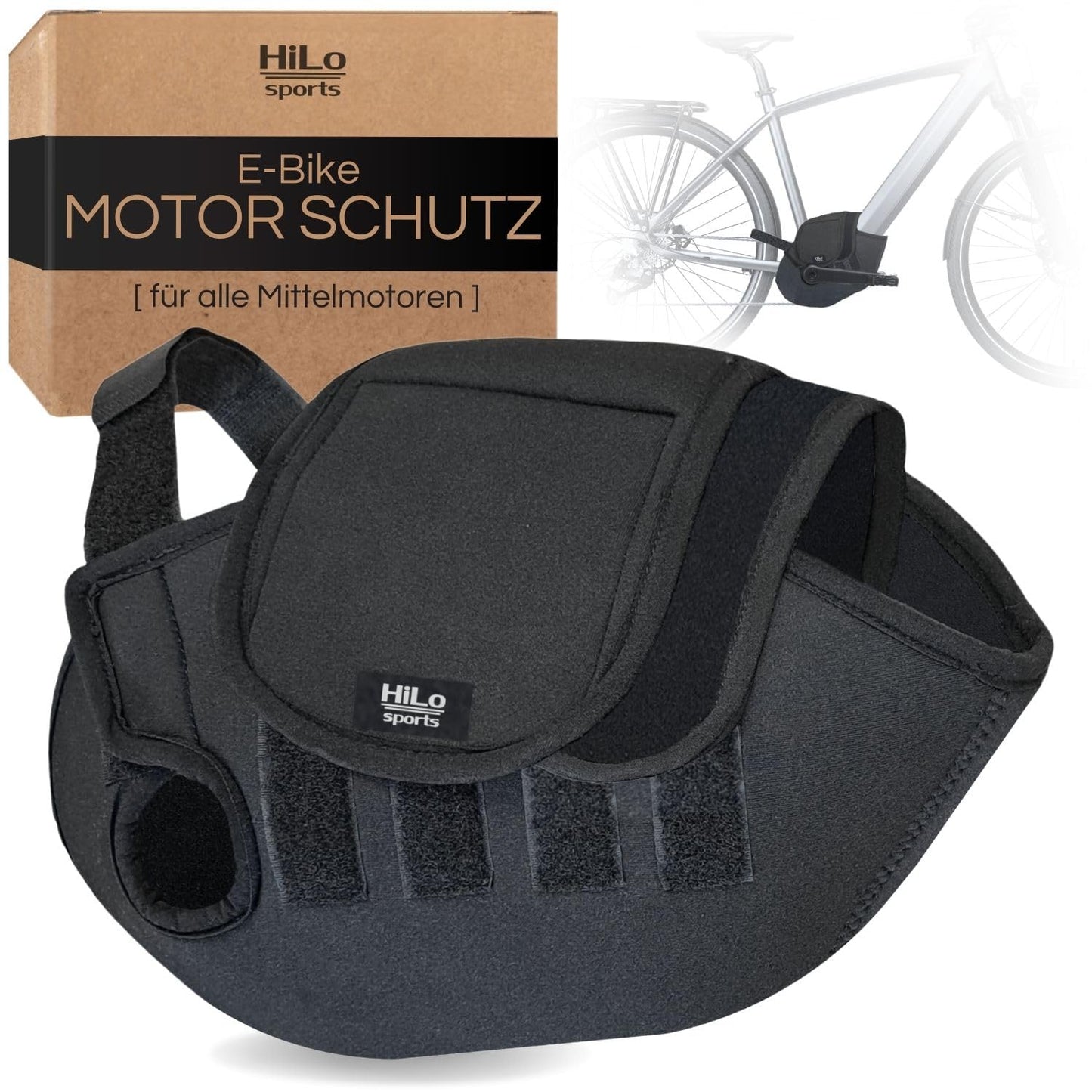 E-Bike Motor Schutzhülle für Mittelmotoren, Neopren