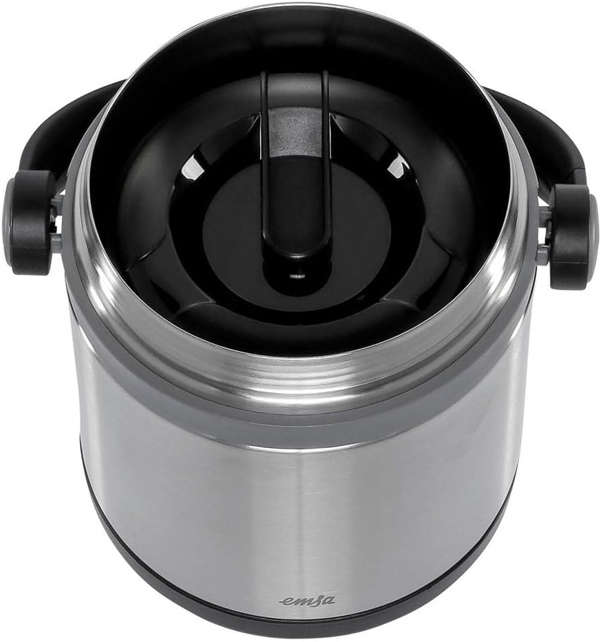 Isolier-Speisegefäss mit integriertem Speiseeinsatz, Schwarz 1.2 L Single