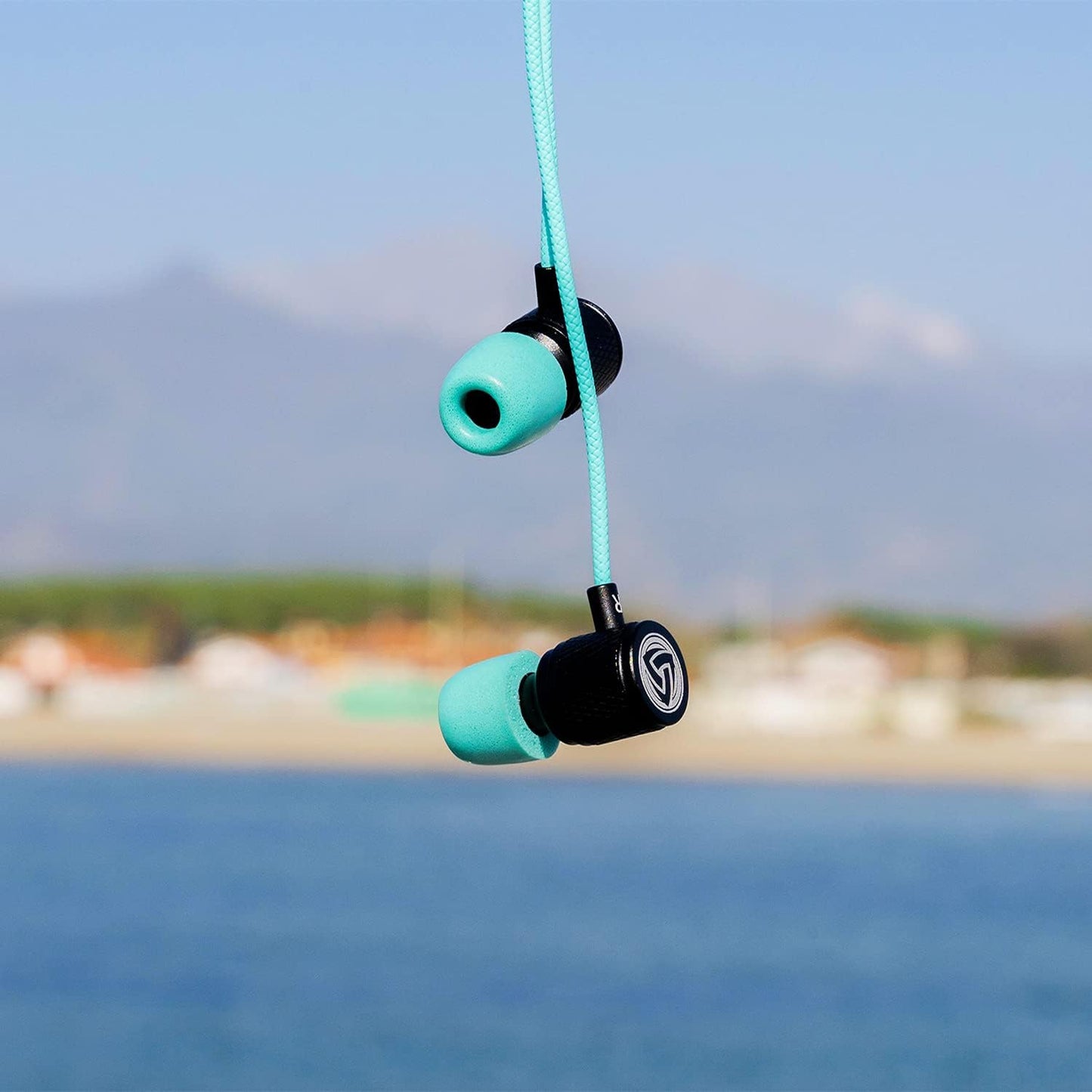 In-Ear Ohrhörer mit Kabel und Mikrofon, 3.5 mm Türkis