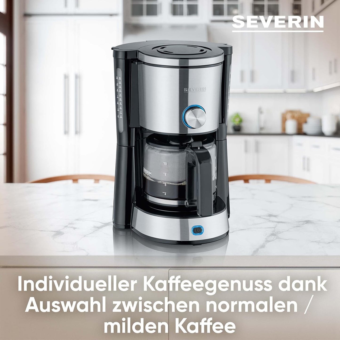 Kaffeemaschine TypeSwitch mit AromaSwitch-Funktion, Edelstahl