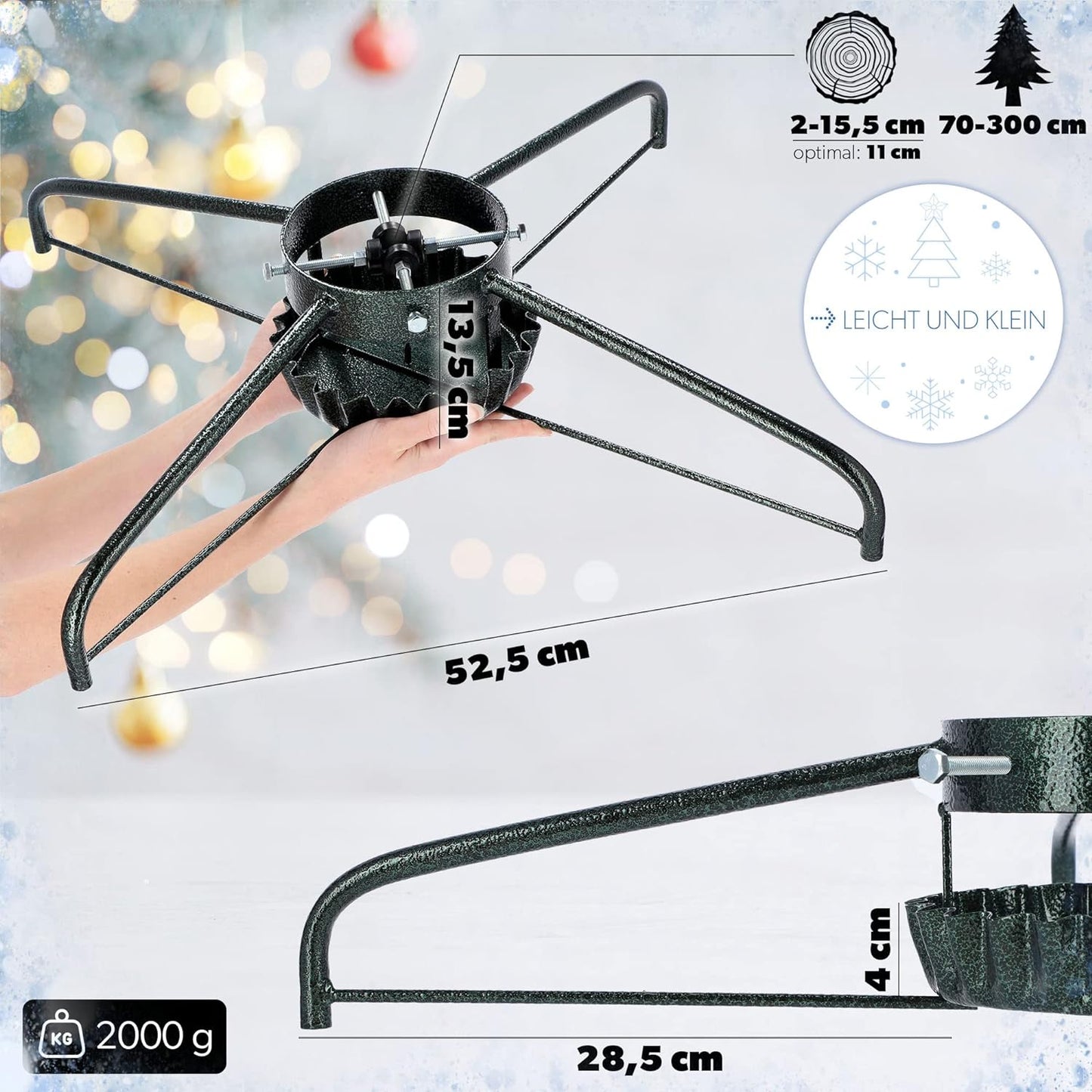 Weihnachtsbaumständer, Breite: 73 cm