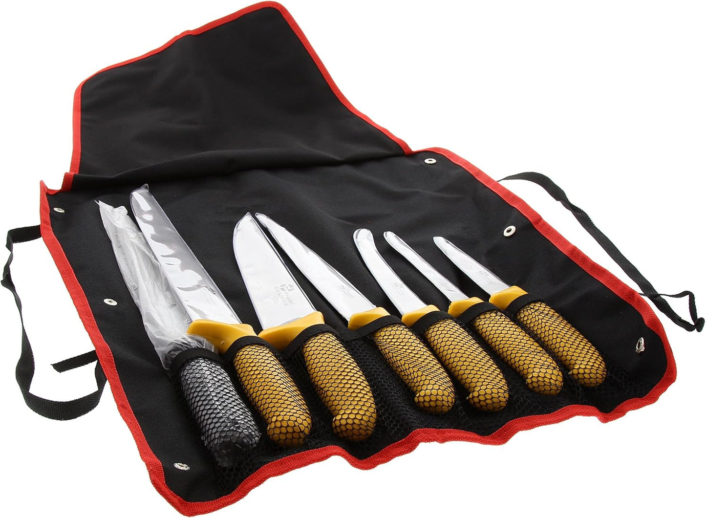 7-teiliges Fleischermesser-Set mit Wetzstahl