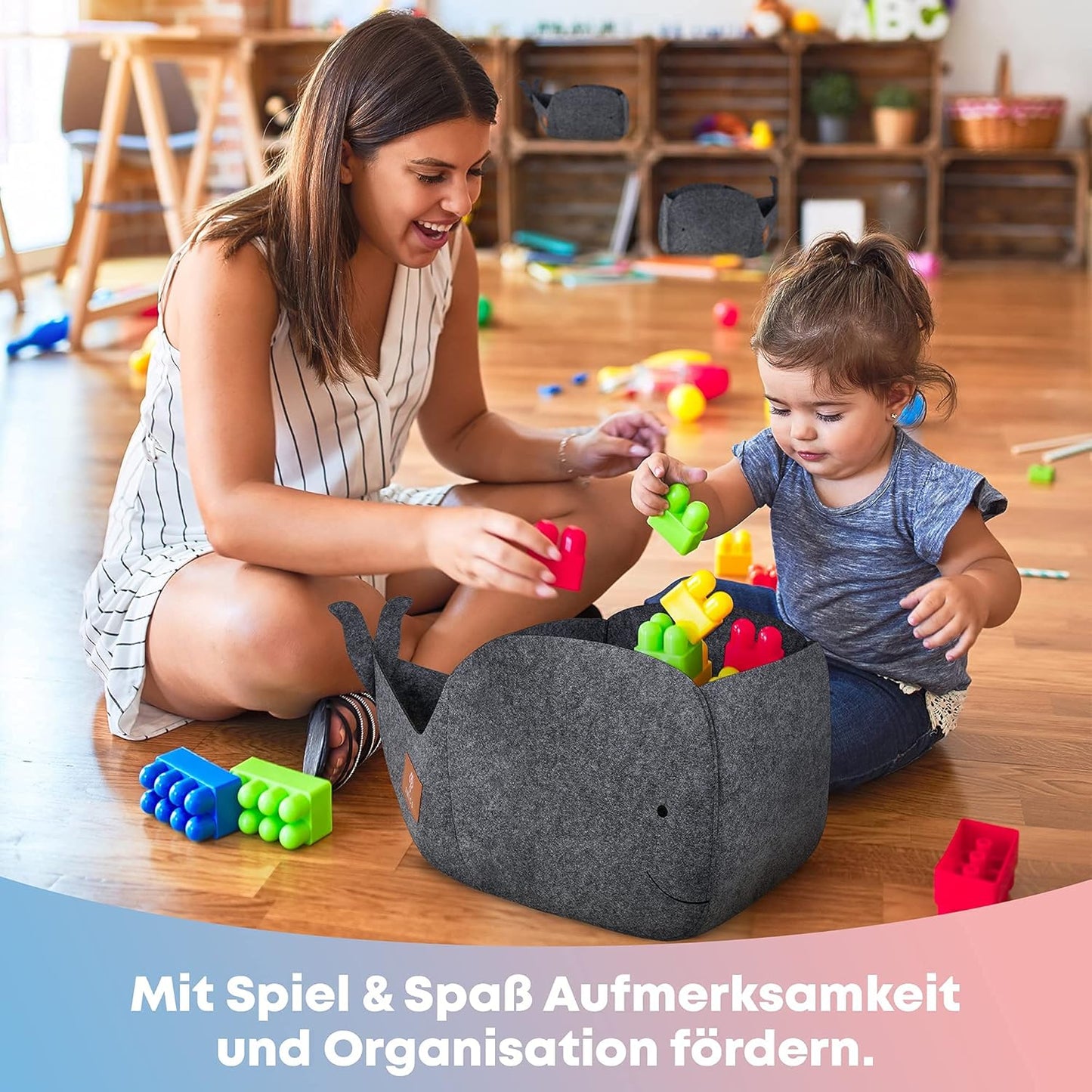 Faltbare Spielzeugkiste für Kallax Regale, Einzelbox