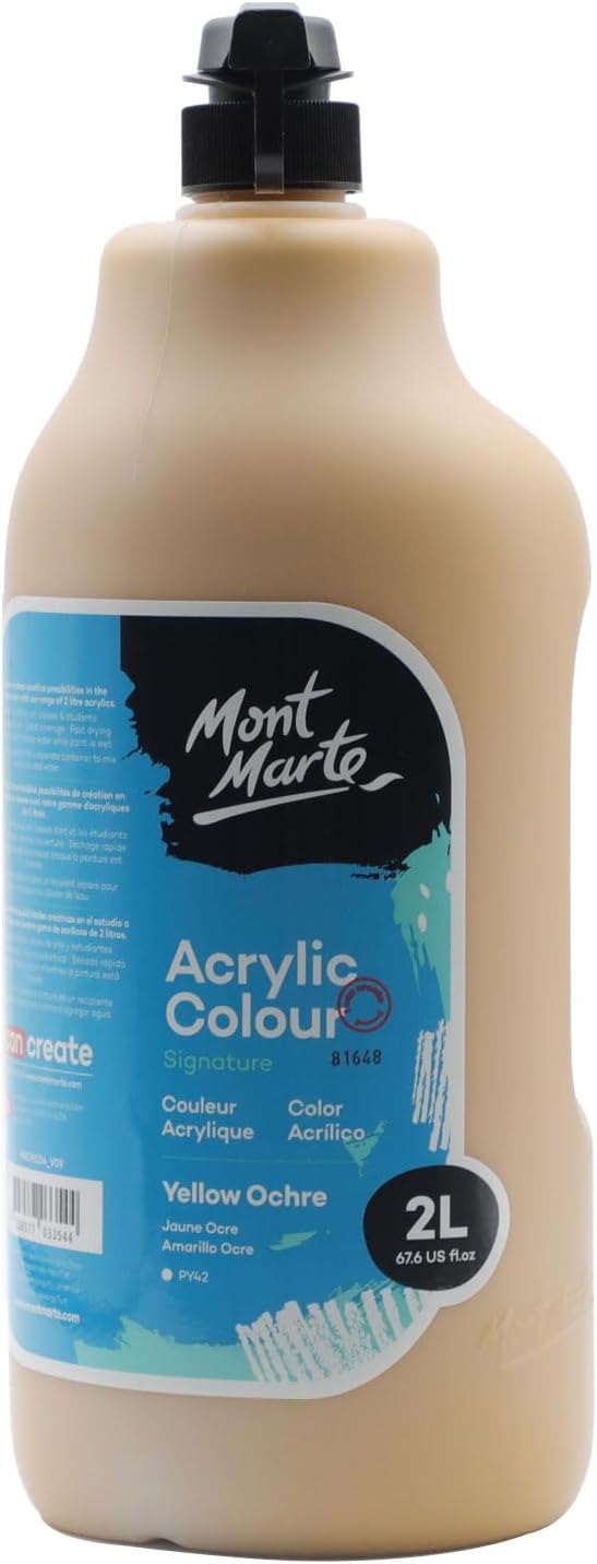 Discovery School Acrylfarbe mit Pumpendeckel, Ockergelb