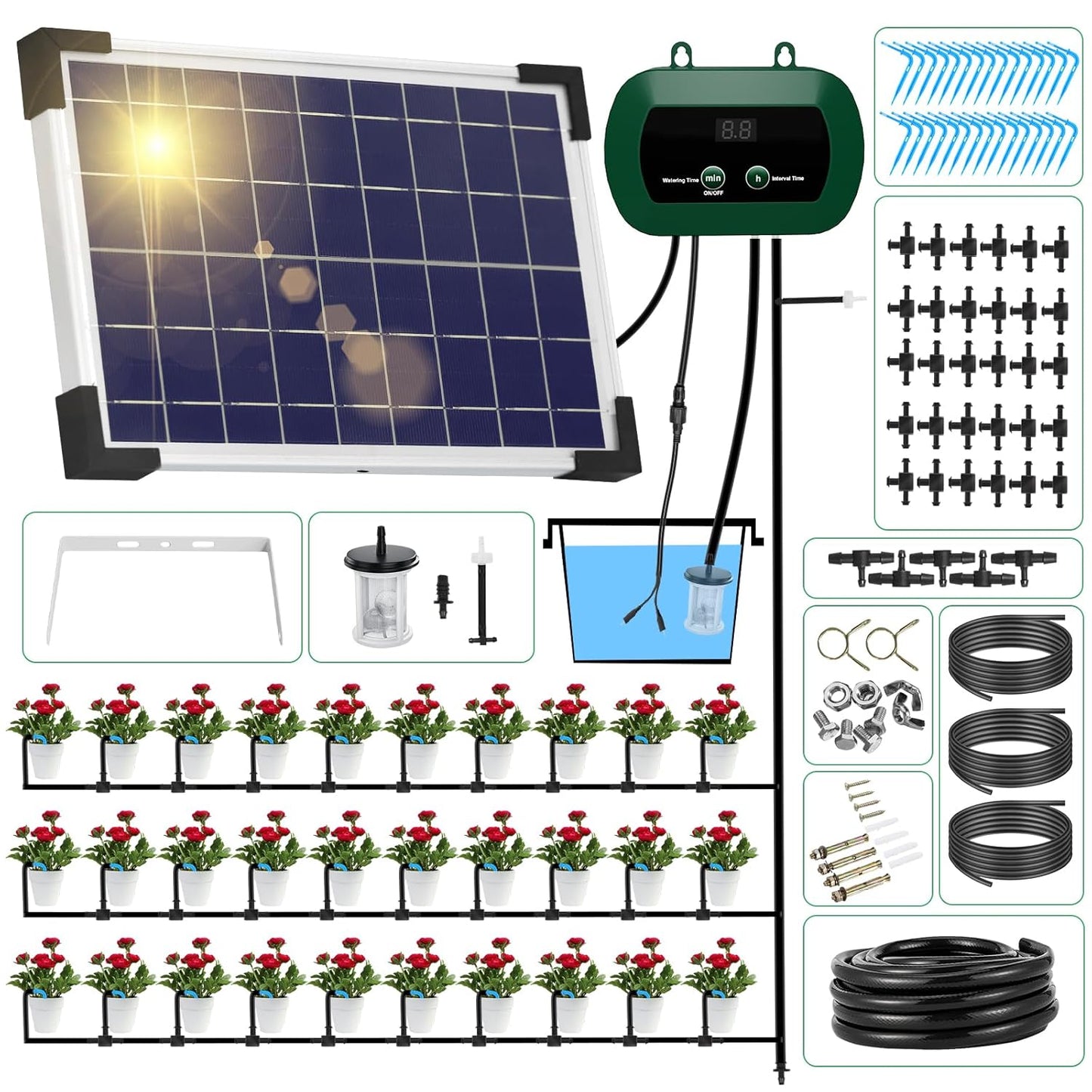 Solar Bewässerungssystem mit 300 Modi