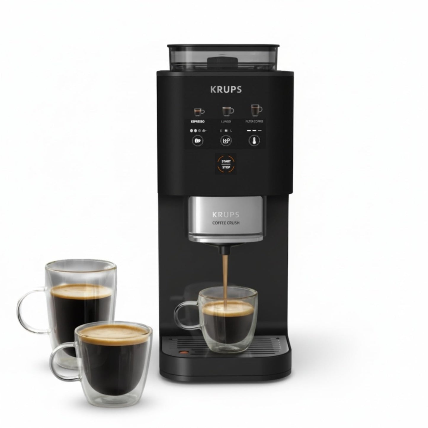 Coffee Crush Extra Kaffeevollautomat, Schwarz