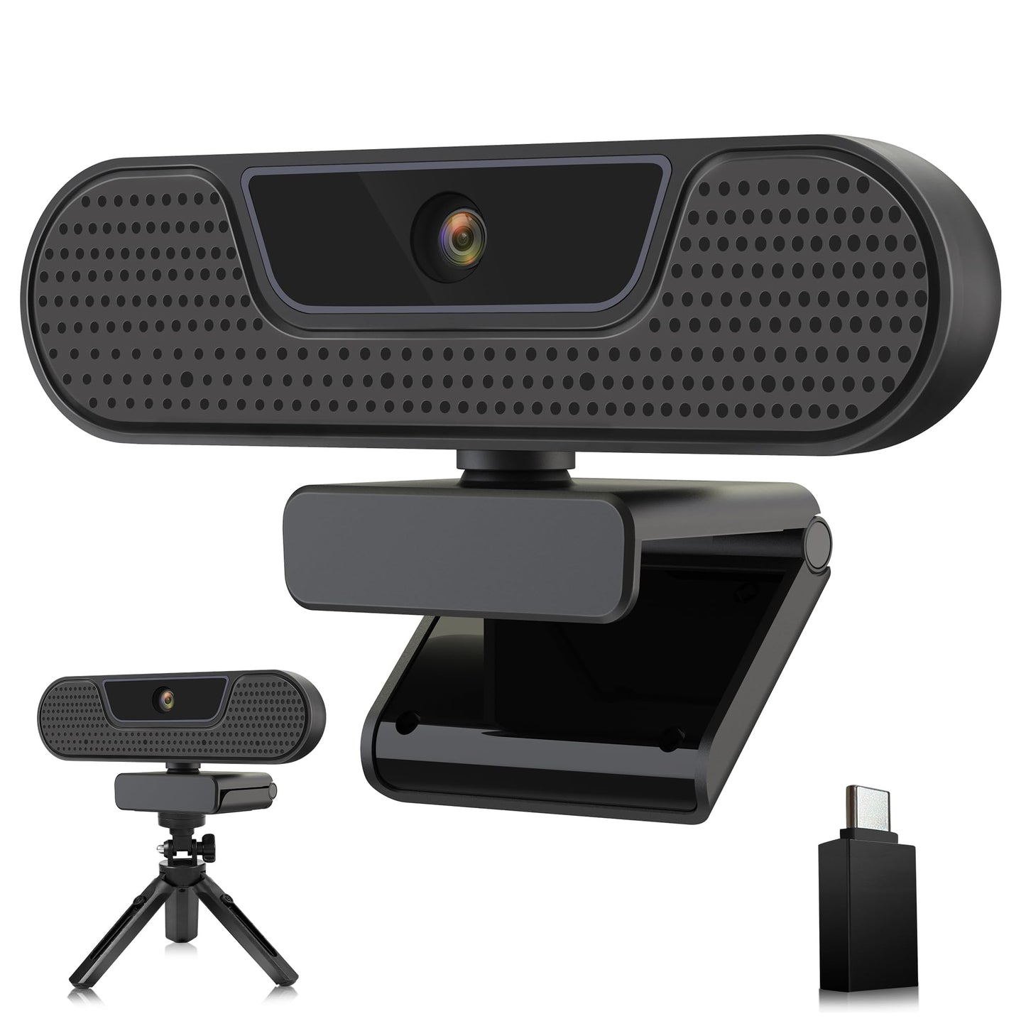 2K Webcam W4GS mit Autofokus und Geräuschunterdrückung, 2K