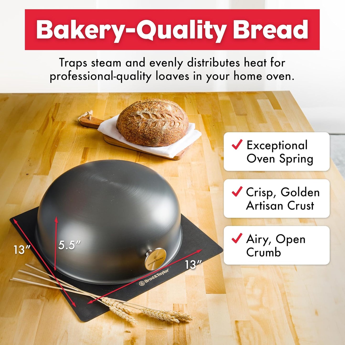 Boule Backschale für Sauerteigbrot, Boule