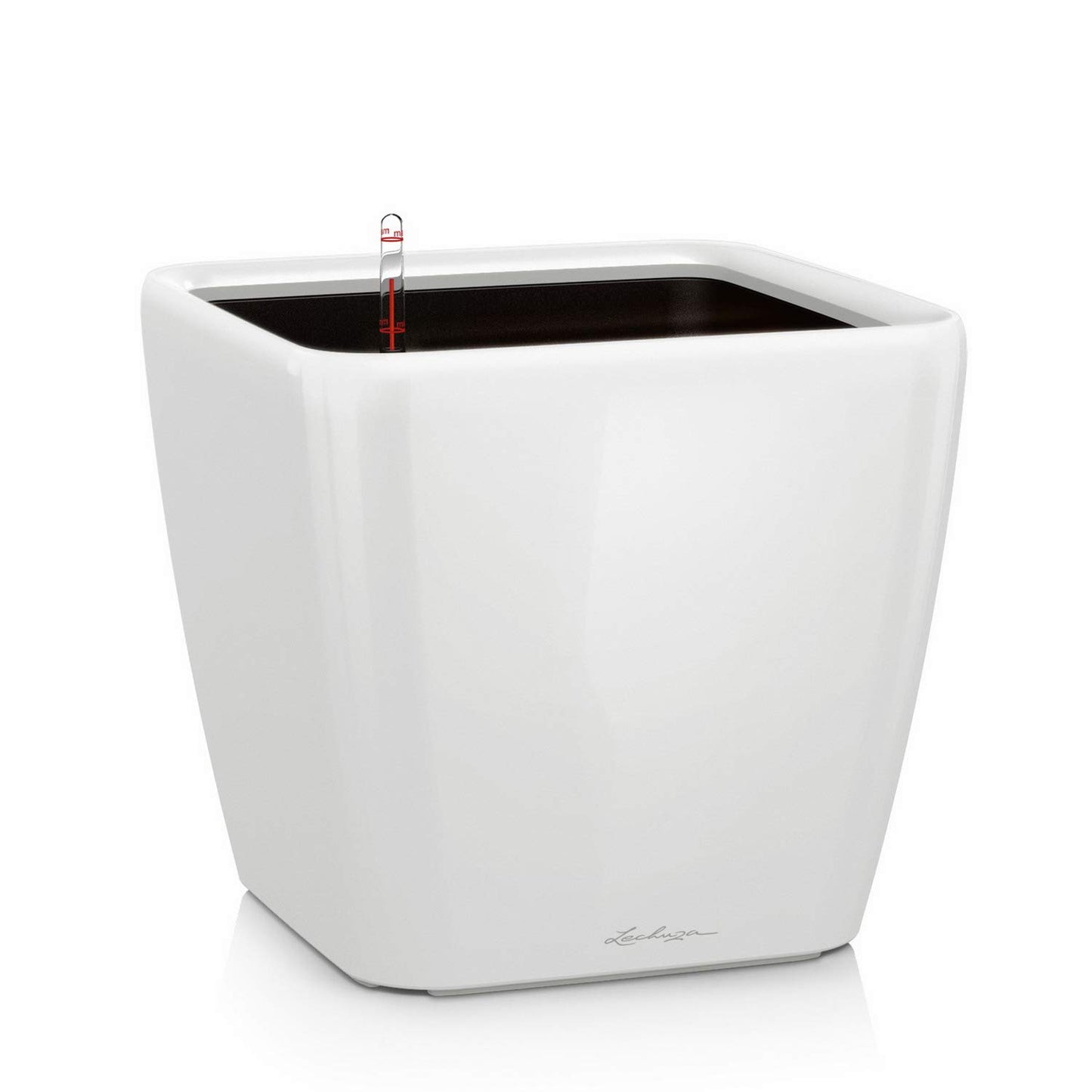 Quadro LS 35 Pflanzgefäss, 35.5x35.5x32.5 cm Weiss Hochglanz