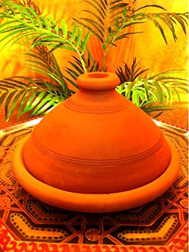 Marokkanischer Tajine-Topf inkl. Kochbuch, Ø 30cm, für 4-5 Personen