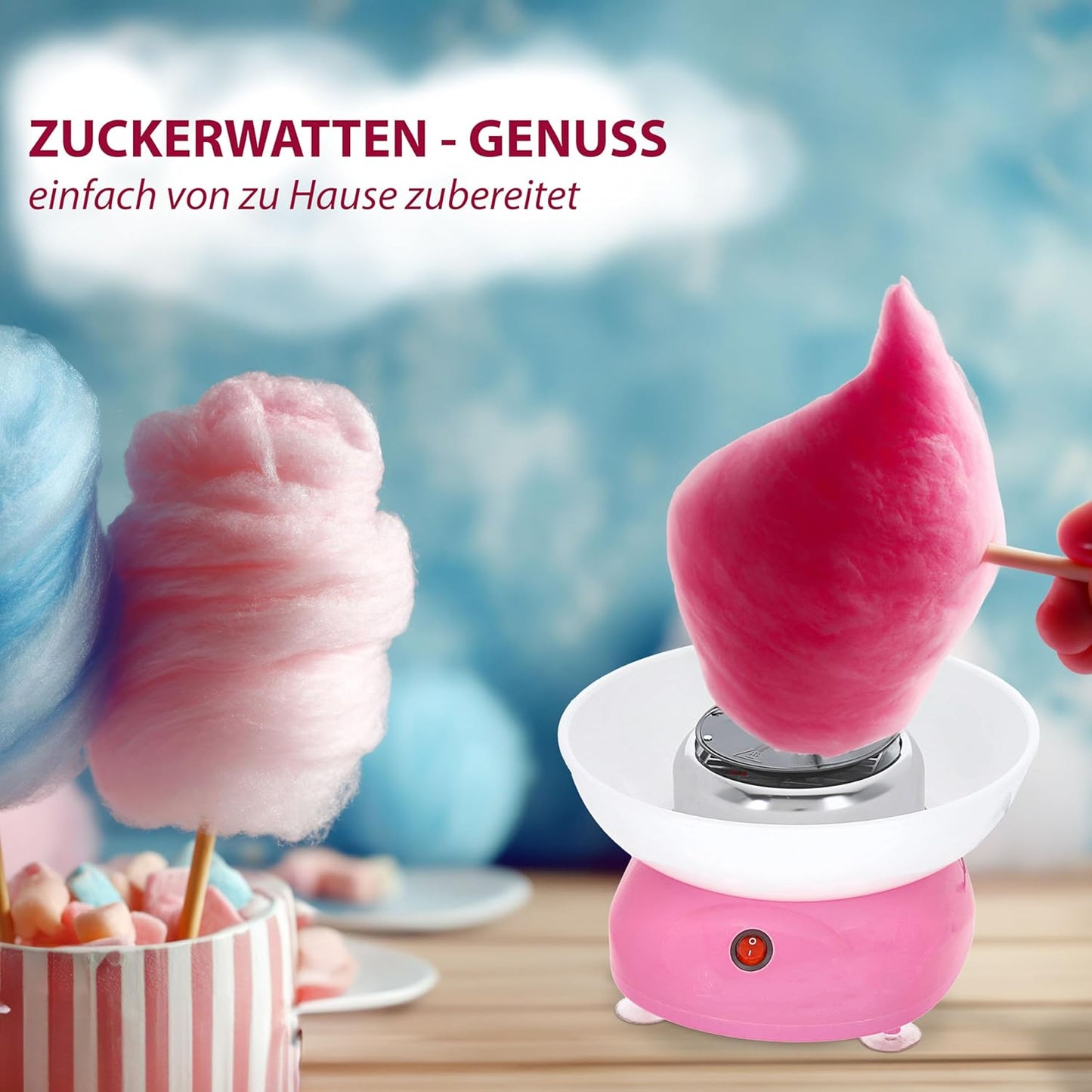 Zuckerwatte Maschine für Zuhause 27x16cm