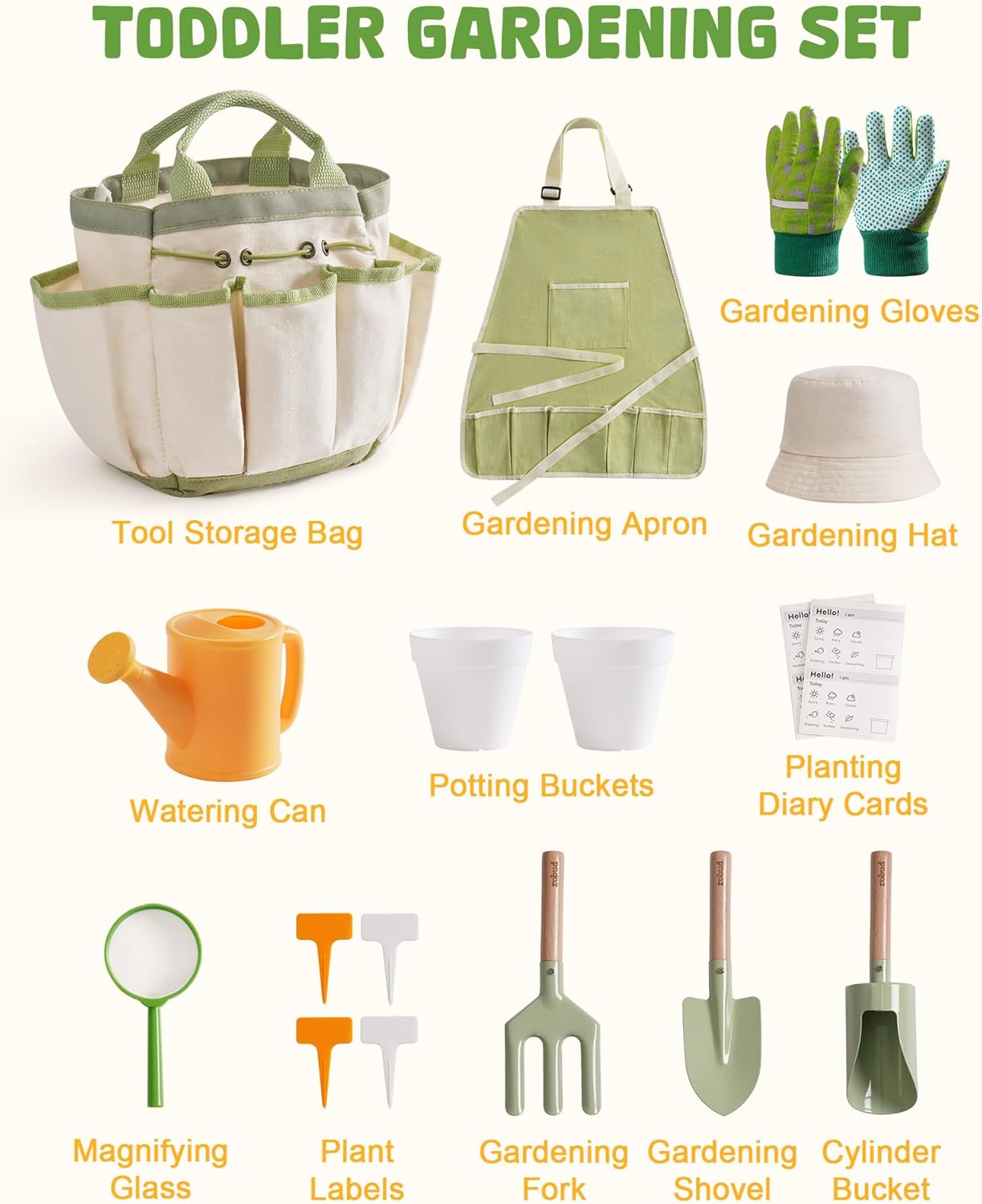 Kinder Gartenarbeit Set (18-teilig) Outdoor-Lernspielzeug