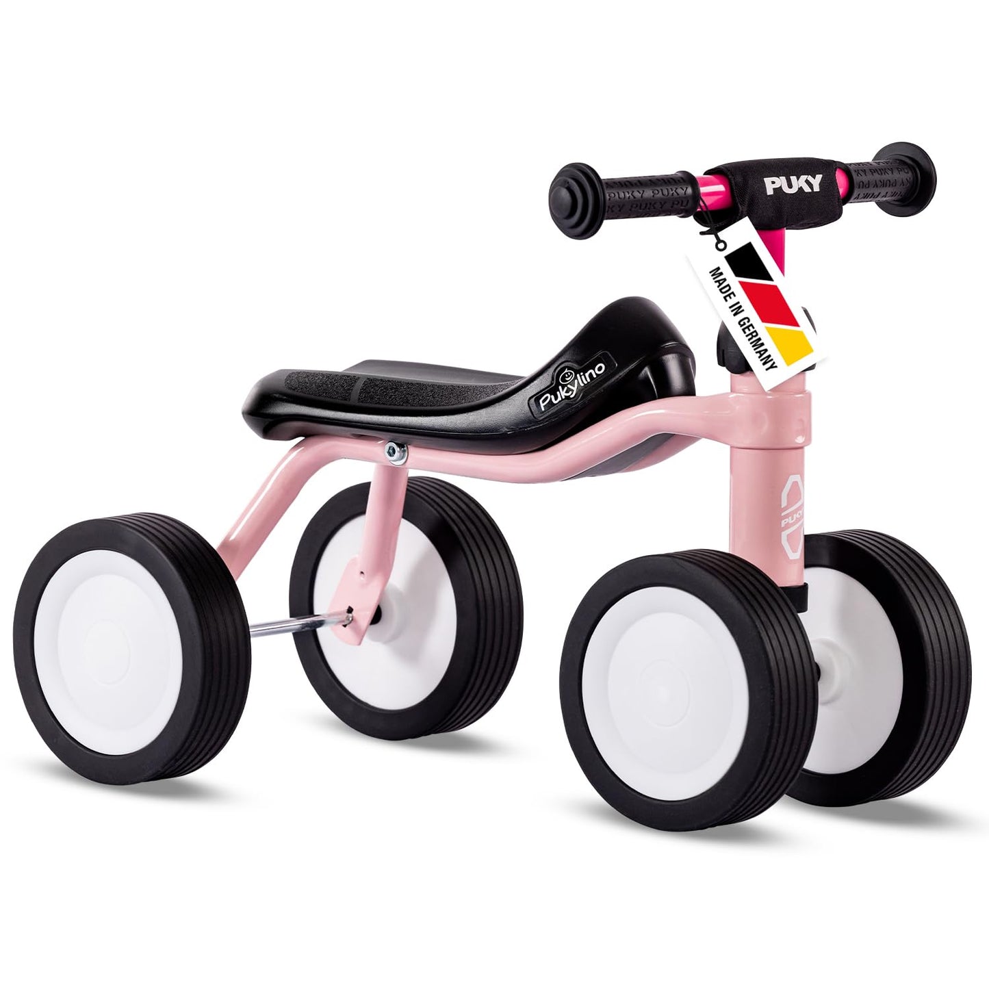 PUKYLINO Rutschfahrzeug mit Lenkerpolster retro rose, Retro Rose + Lenkerpolster