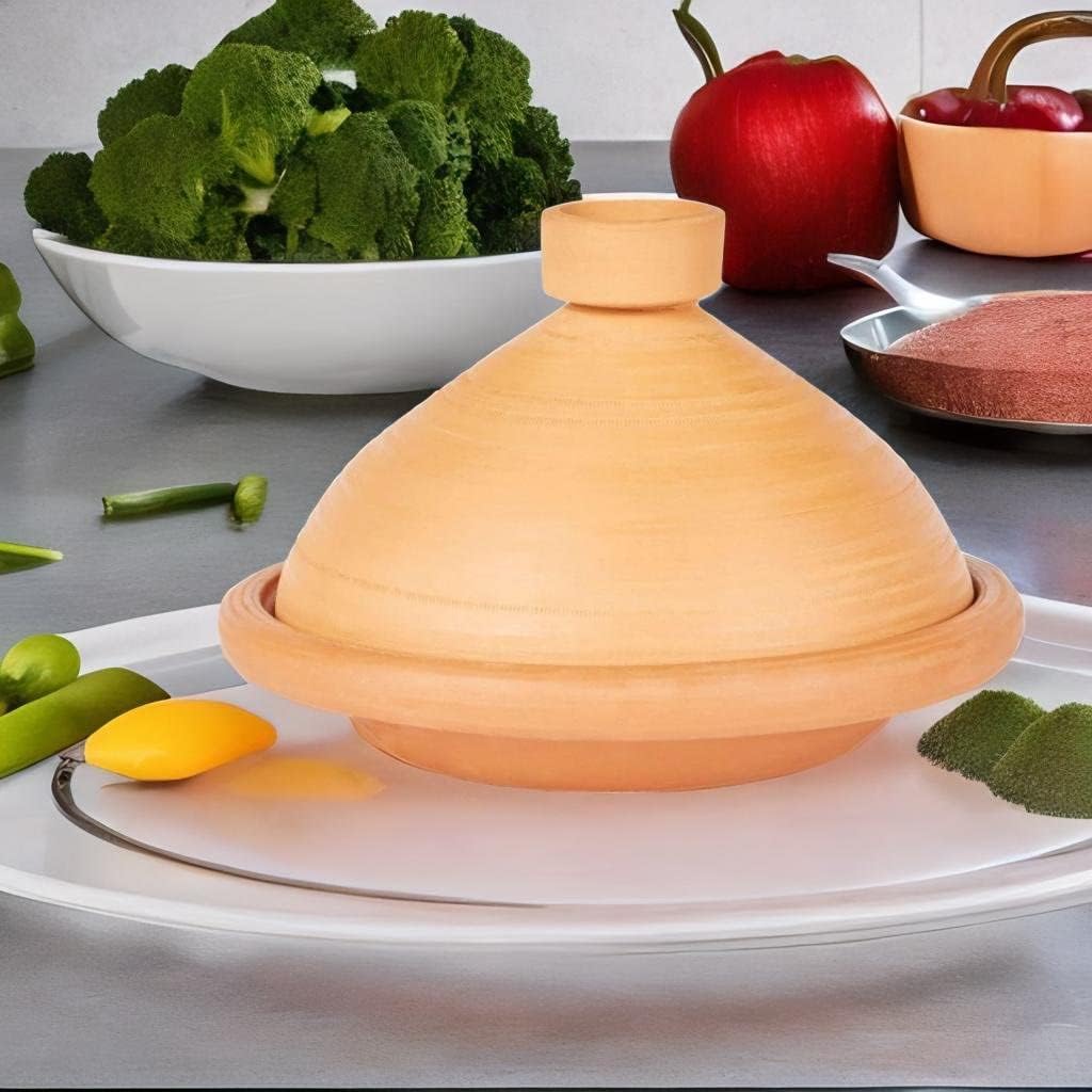 Marokkanischer Tajine Topf mit Kochbuch (31cm)
