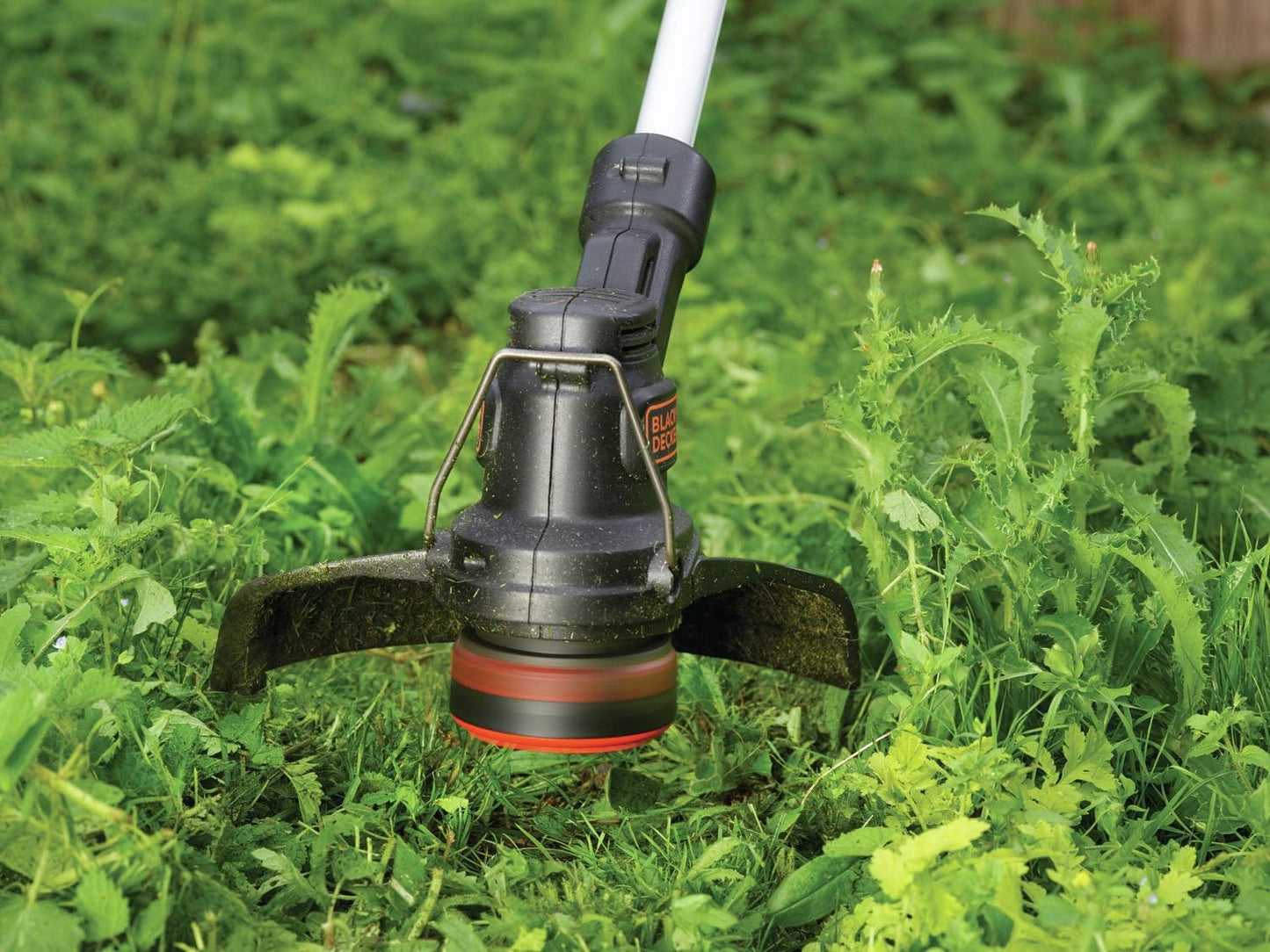 Akku-Rasentrimmer mit automatischer Fadenverlängerung, Rasentrimmer - Akku 2.0 Ah