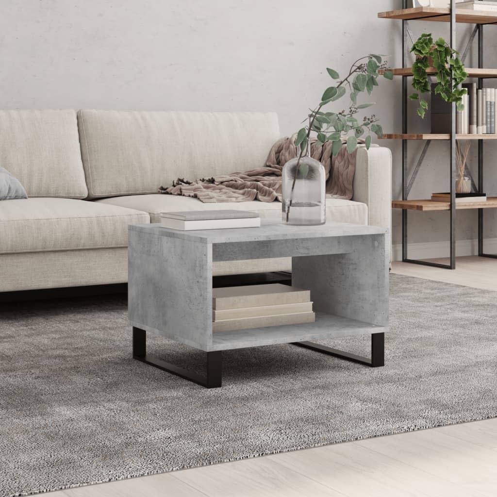Rechteckiger Couchtisch, Betongrau