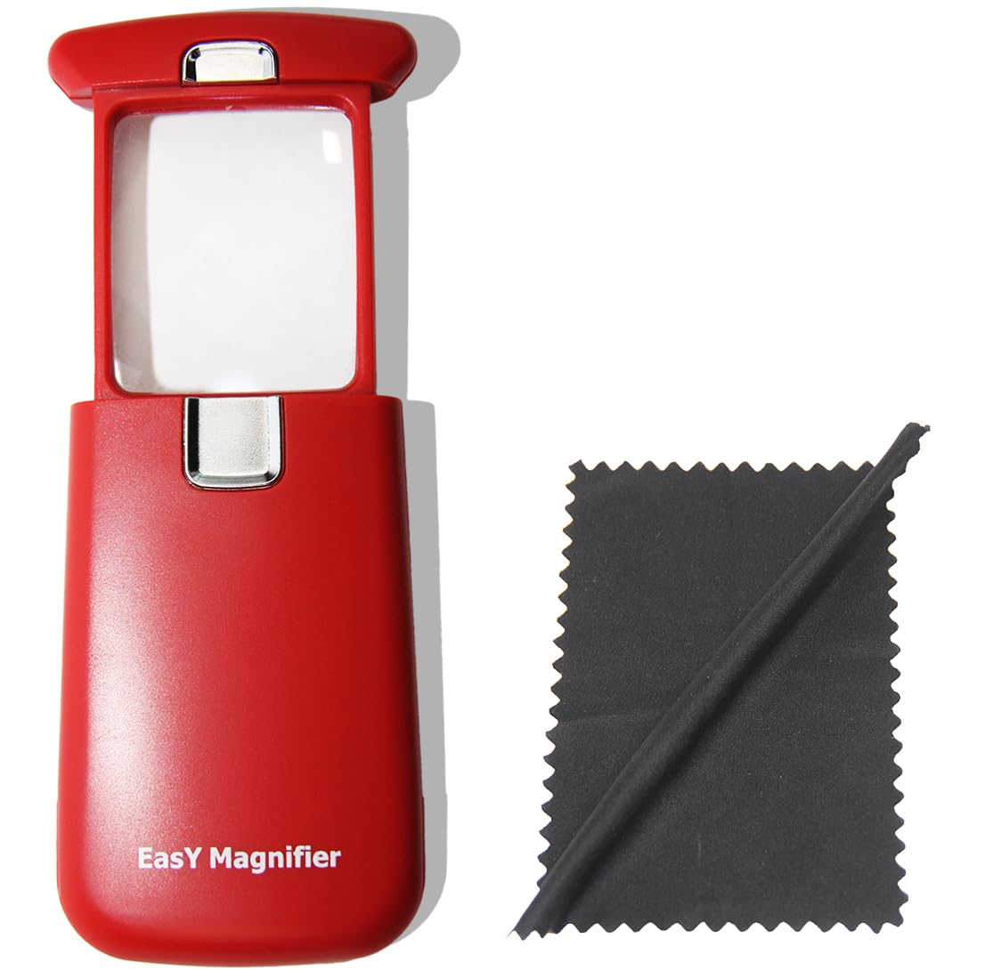 Beleuchtete Leselupe mit LED-Licht, Sedona Red