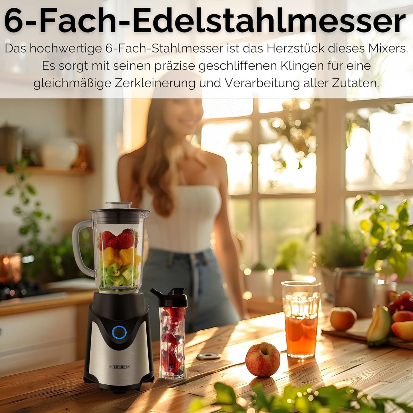 Standmixer mit To-Go Becher