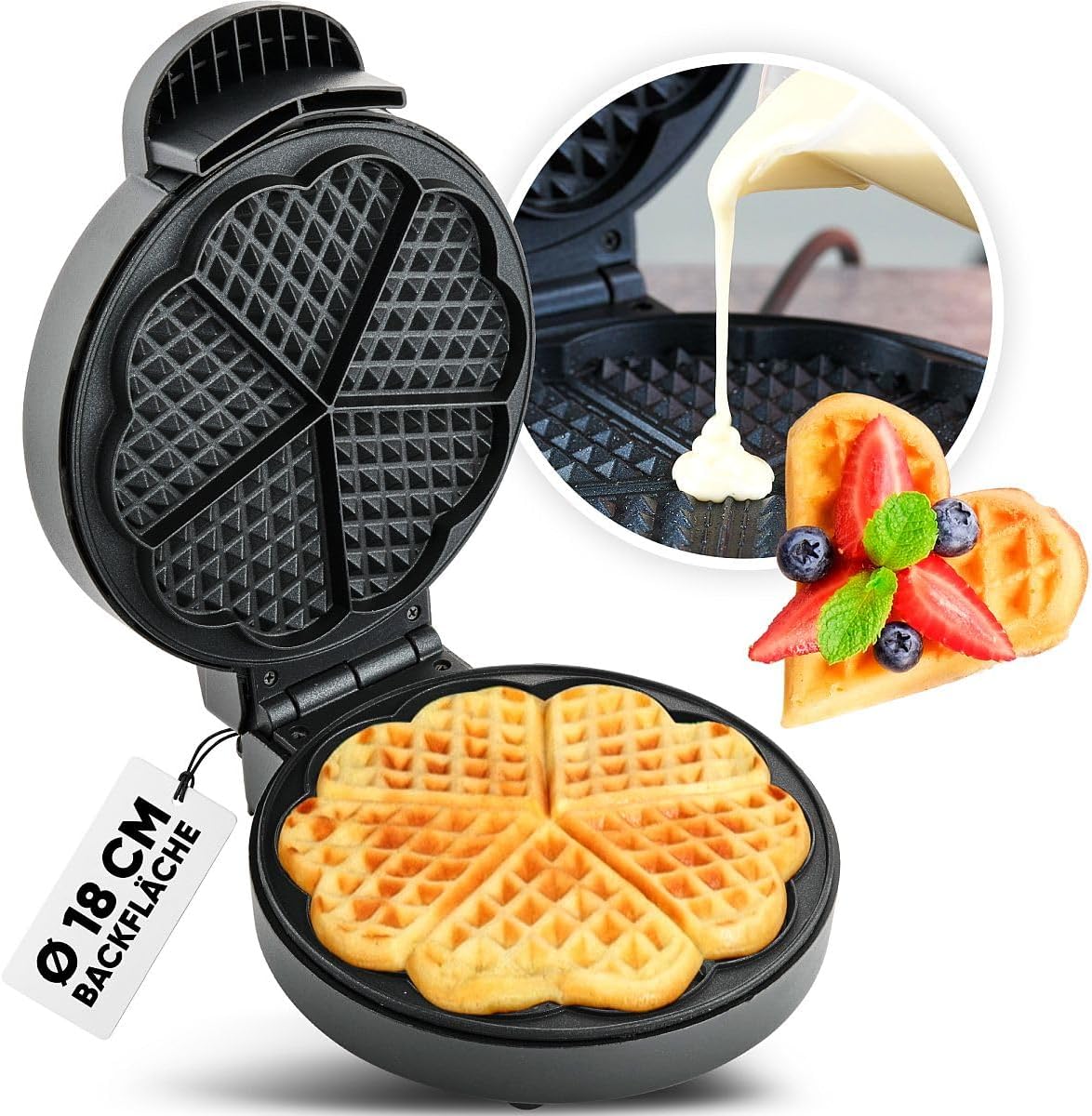 Waffeleisen Herzform