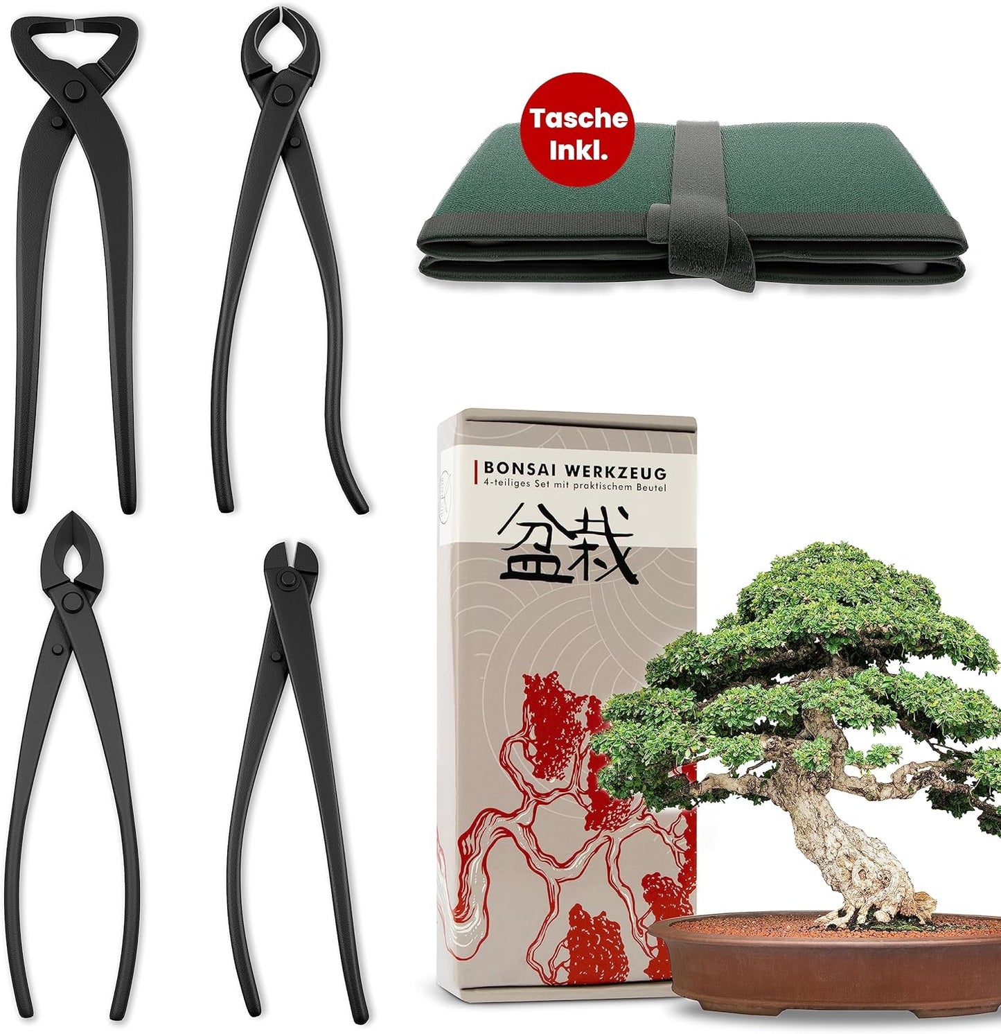 4-teiliges Bonsai Werkzeug-Set, Werkzeug Set