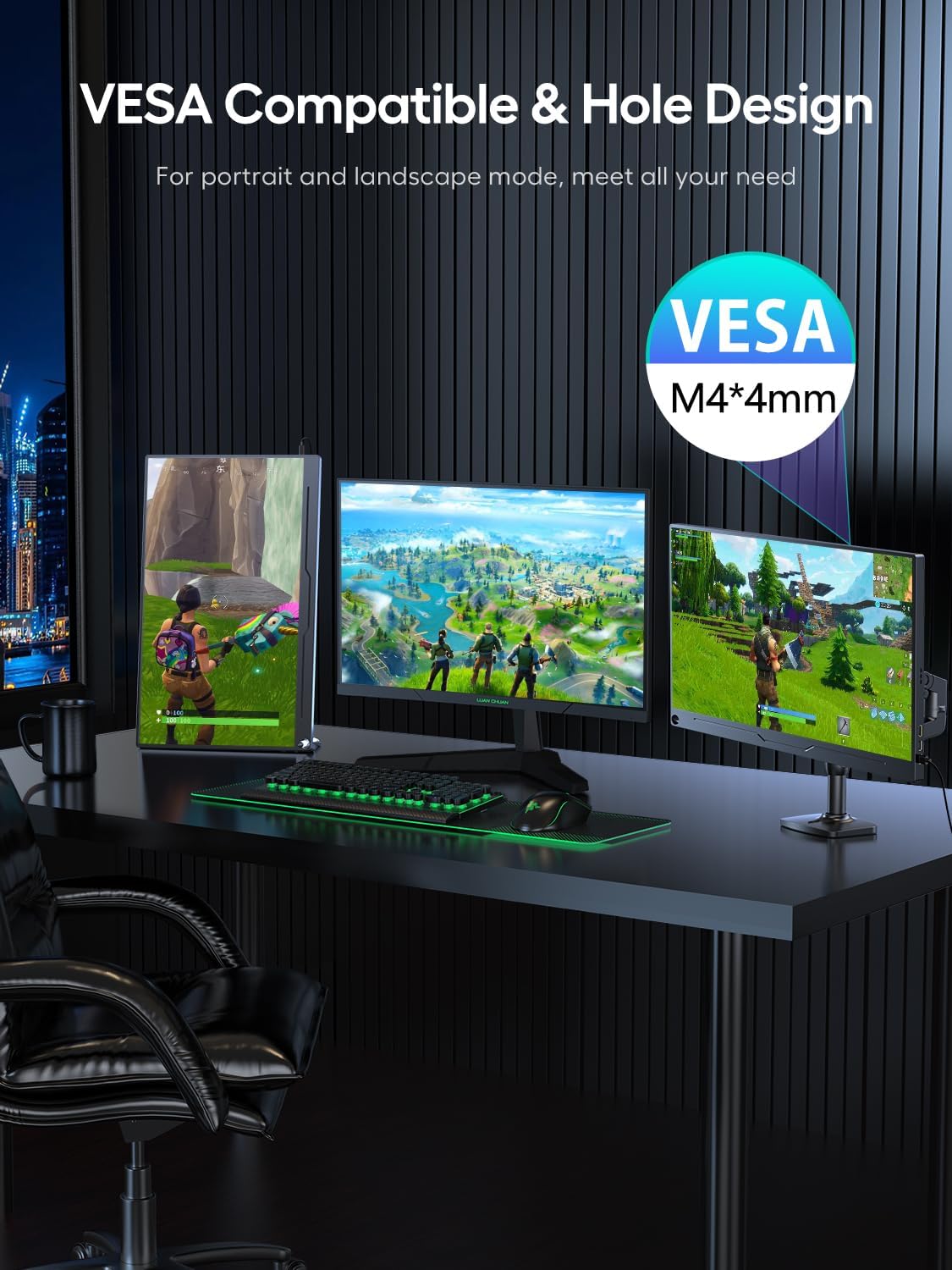 Tragbarer Full HD Monitor, 18.5"