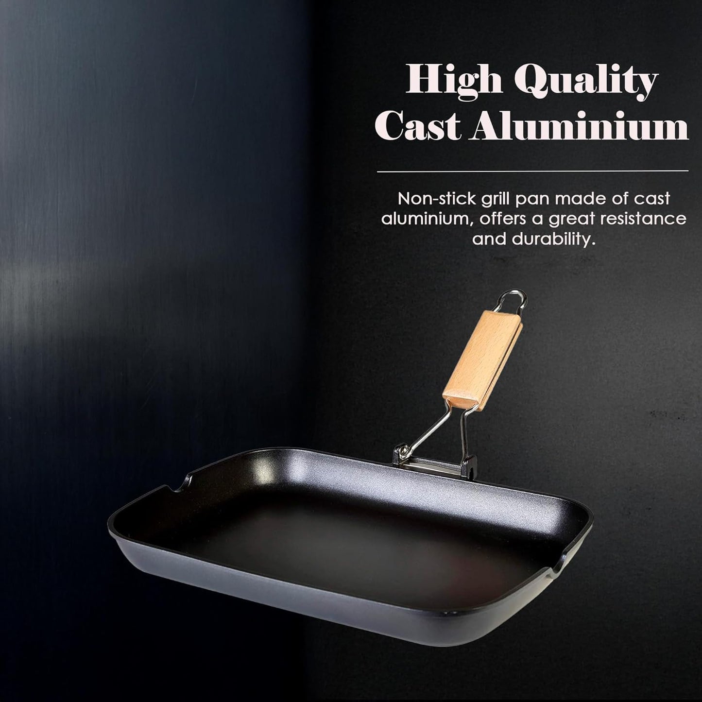 Ecostone Grillpfanne Induktion, 34x24 cm