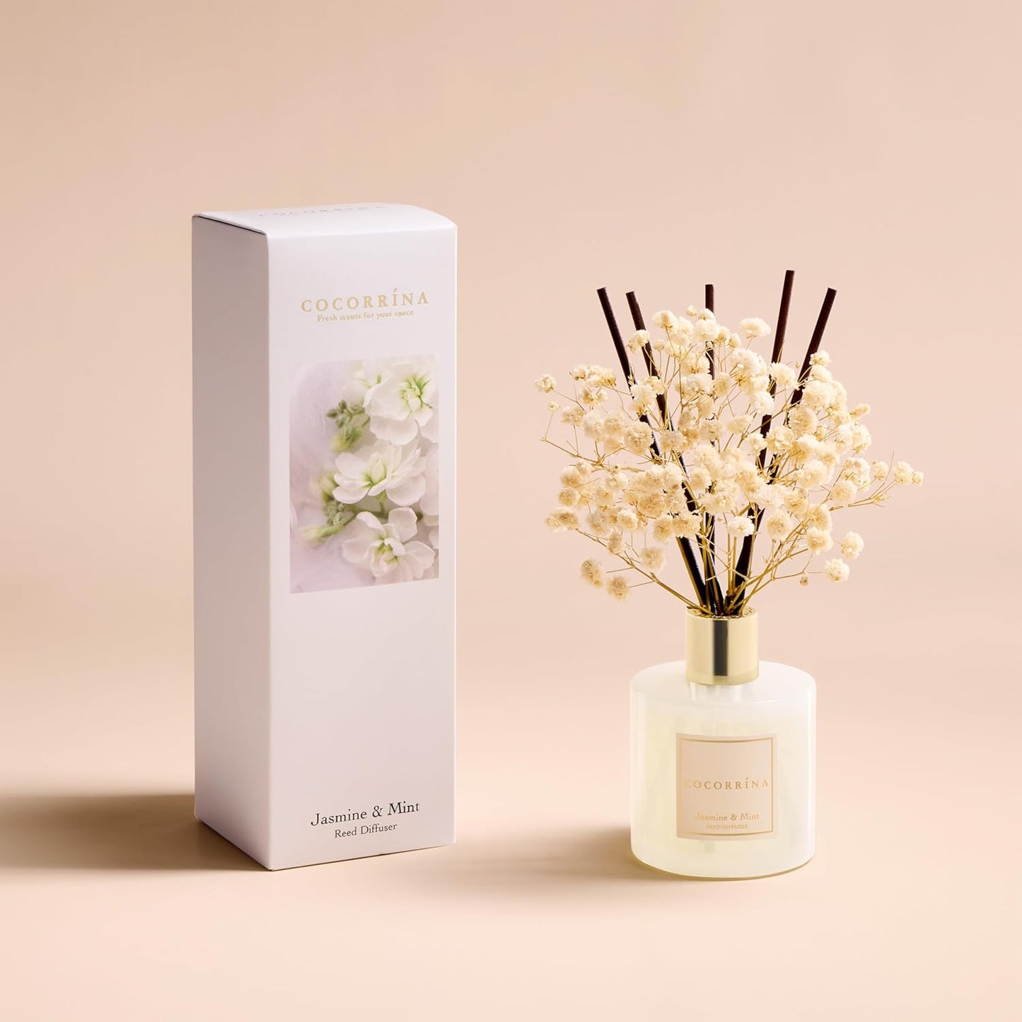 Raumduft Reed Diffuser Jasmine & Mint, Jasmine & Mint Raumduft/200ML/1 Stück