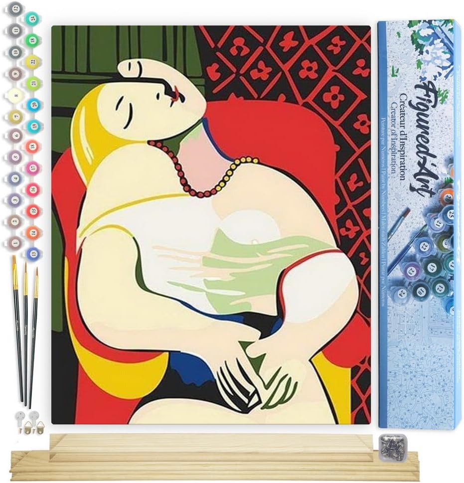 Malen Nach Zahlen Set Der Traum, Picasso - Der Traum 40x50cm Mit Keilrahmen (nicht gespannt)