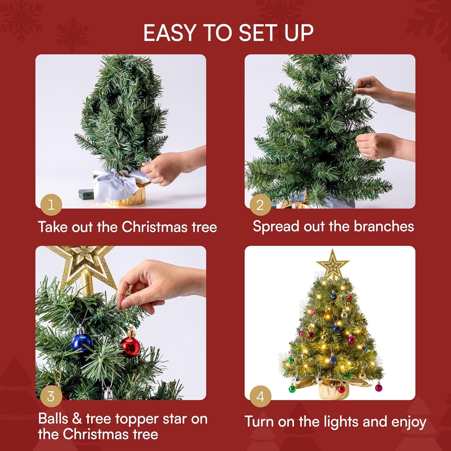 Tisch-Weihnachtsbaum, Grün