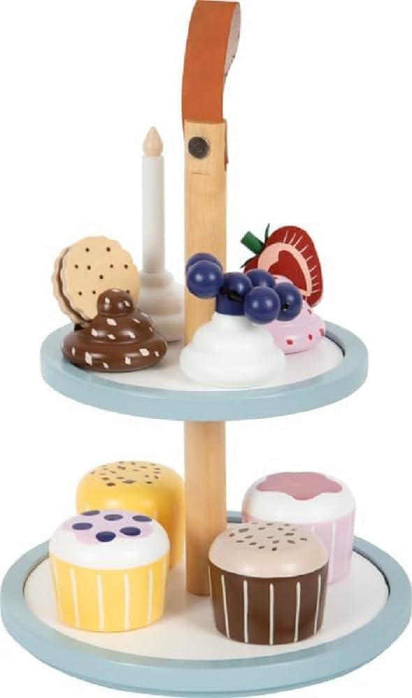 Cupcake-Etagere aus Holz für Kinderküche, Cupcake-Etagere