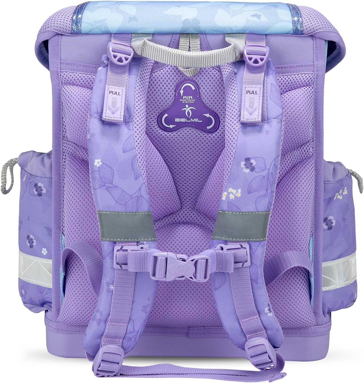 Classy Schulranzen-Set (4-teilig), M Purple Blue Butterfly