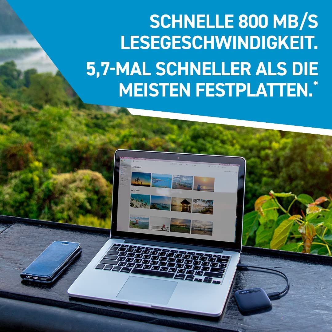 X6 Portable SSD 2 TB, Externe SSD, 2TB X6 (800MB/s)