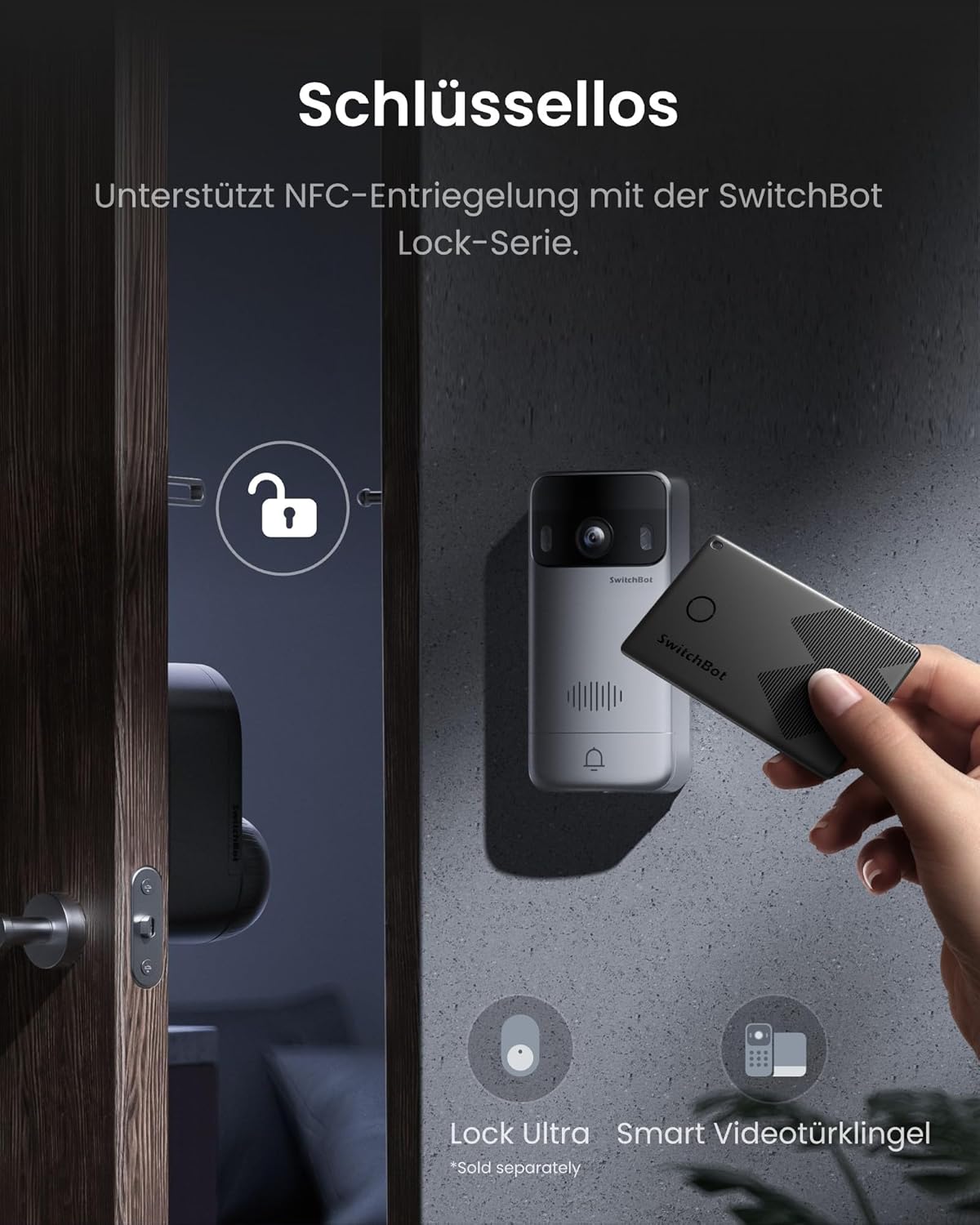 WLAN Türklingel mit Kamera und 2K Video, Modell W6802000, 2K Video Türklingel