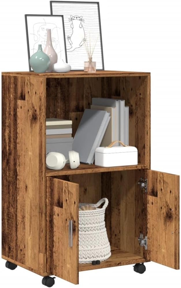 Rollschrank in Altholz-Optik, Altholz