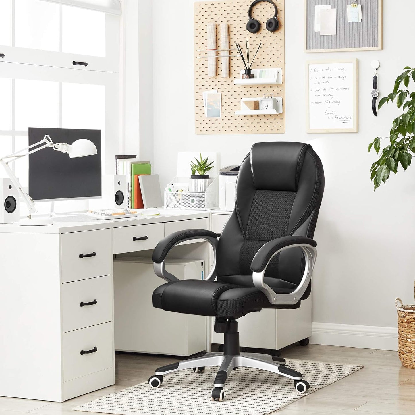 OBG22B, Schwarz, 54 x 50 x (112-122) cm