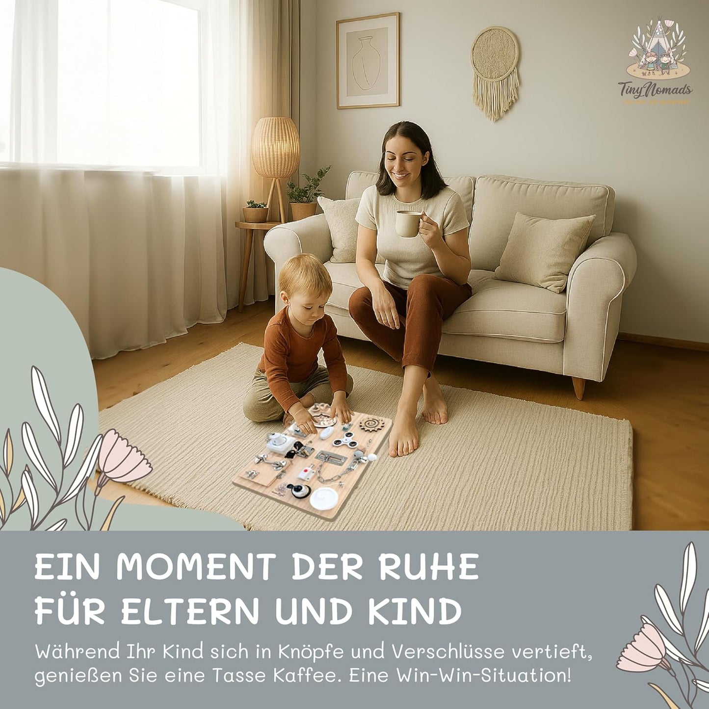Montessori Motorikbrett für Kleinkinder